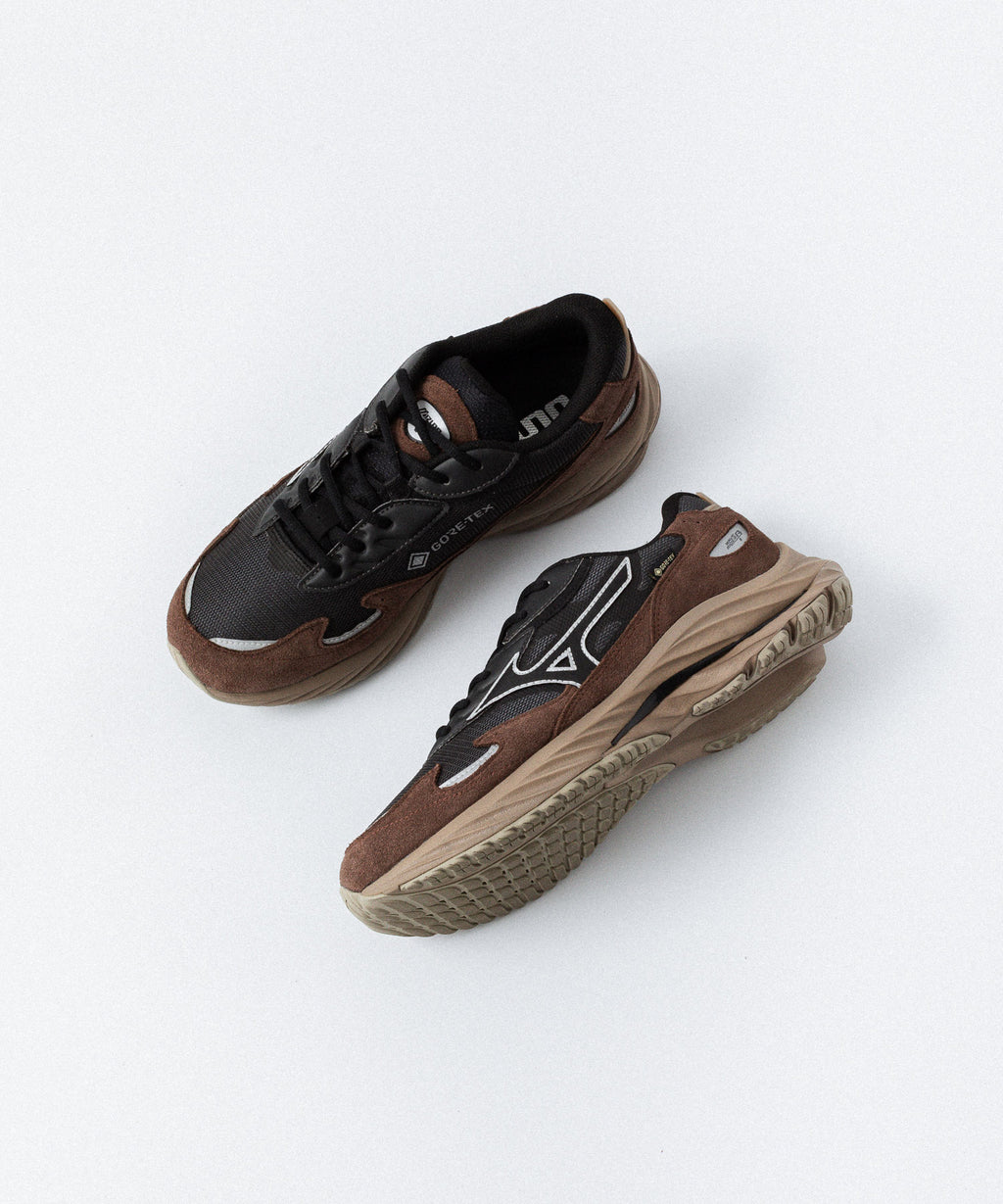 MIZUNO ミズノWAVE RIDER β GTXのBLACK×BLACK×BROWN 公式通販サイトsession福岡セレクトショップ