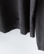 画像をギャラリービューアに読み込む, 【CODA】FADED BLACK AGING DAMAGED LONG SLEEVE T-SHIRT - FADED BLACK
