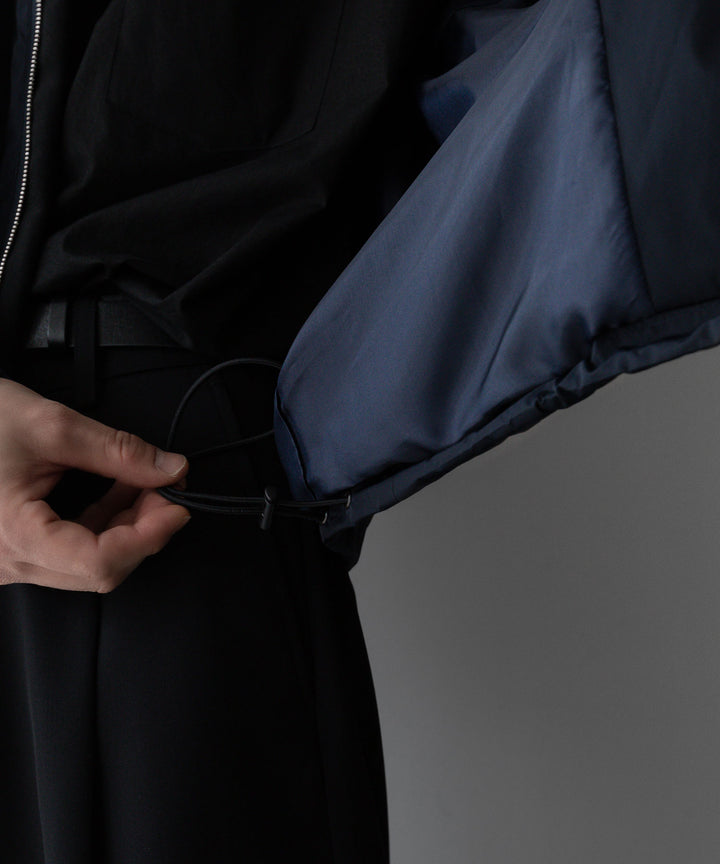【stein】ssstein シュタインのNYLON TAFTA HOODED SHORT JACKETのDARK NAVY　 公式通販サイトsession福岡セレクトショップ