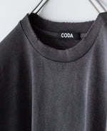 画像をギャラリービューアに読み込む, 【CODA】FADED BLACK AGING DAMAGED LONG SLEEVE T-SHIRT - FADED BLACK
