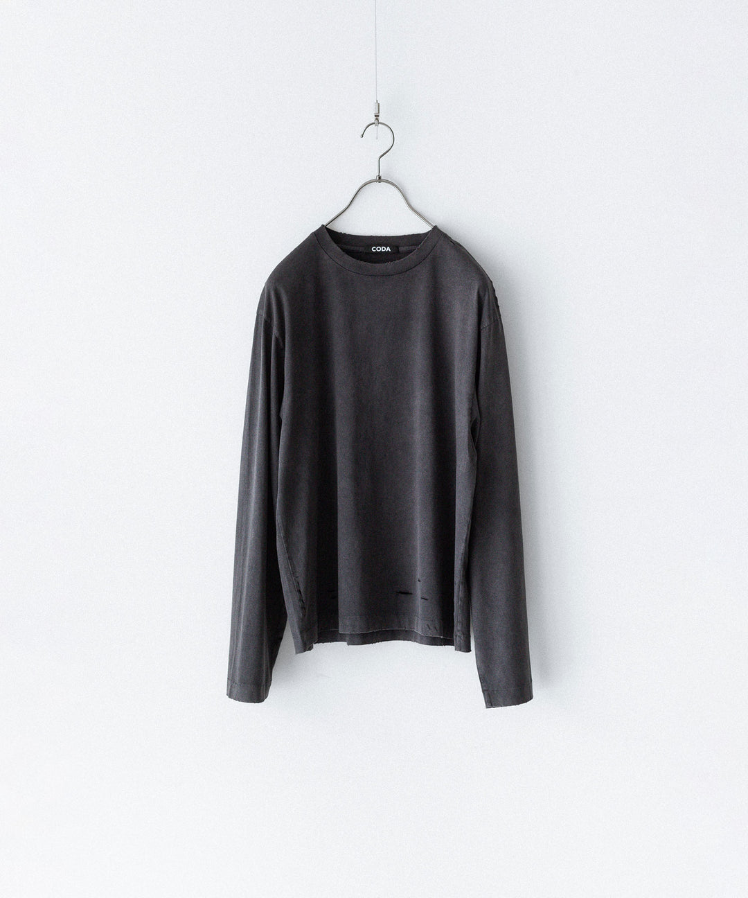 CODA コーダ FADED BLACK AGING DAMAGED LONG SLEEVE T-SHIRTのFADED BLACK 公式通販サイトsession福岡セレクトショップ