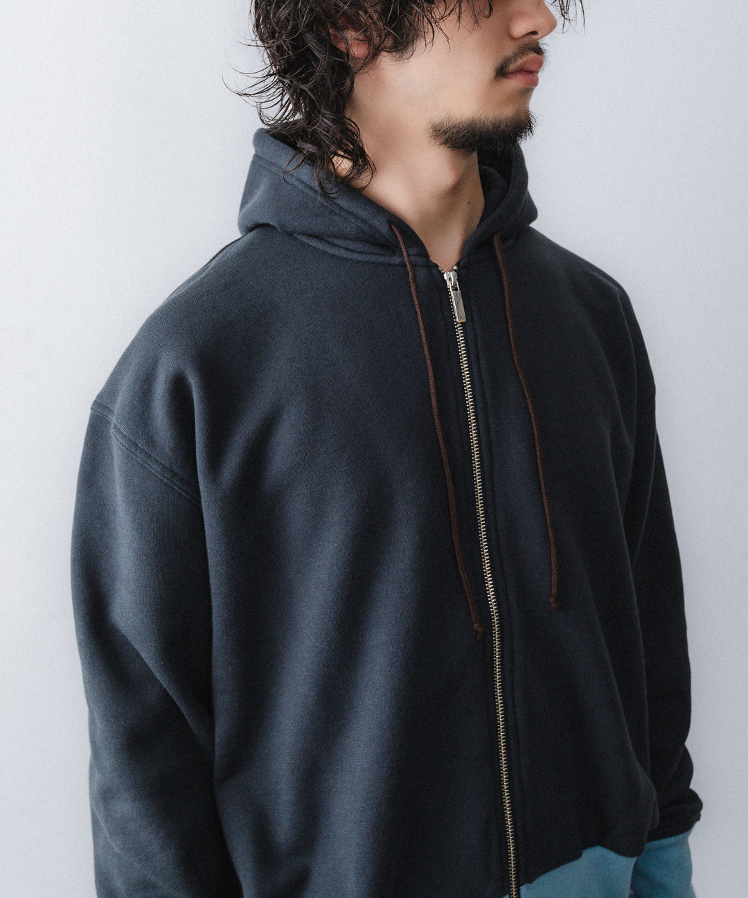 REVERBERATE - リバーバレイトのTWO TONE HOODYのNAVY公式通販サイトsession福岡セレクトショップ