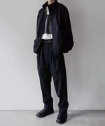 画像をギャラリービューアに読み込む, stein(シュタイン)の23AWコレクションMELTON STAND COLLAR ZIP SHORT JACKETのDARK NAVY
