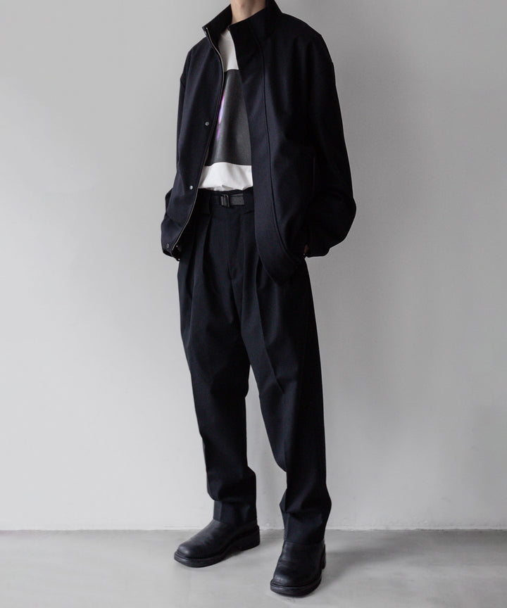 stein(シュタイン)の23AWコレクションDOUBLE WIDE TROUSERSのBLACK sessionセッション福岡セレクトショップ 公式通販サイト