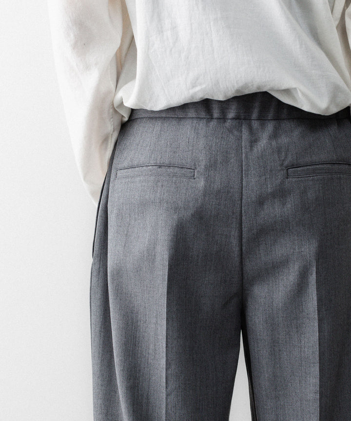 REVERBERATE リバーバレイトのTACKED TROUSERS-PLのGREY 公式通販サイトsession福岡セレクトショップ