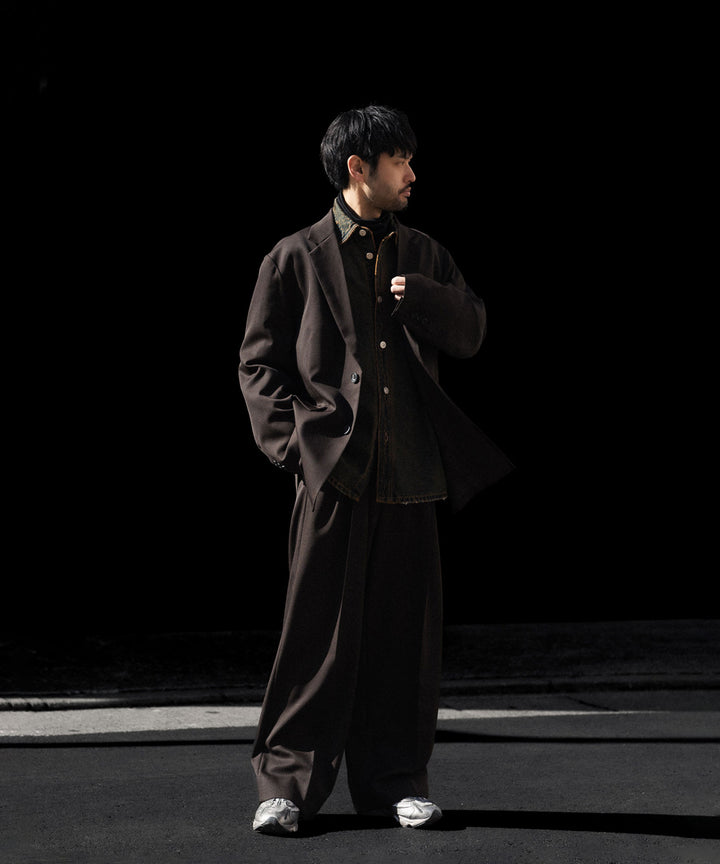 ssstein(シュタイン)のOVERSIZED SINGLE BREASTED JACKET (2/60 WOOL GABARDINE) - MILITARY KHAKIの公式通販サイトsession福岡セレクトショップ