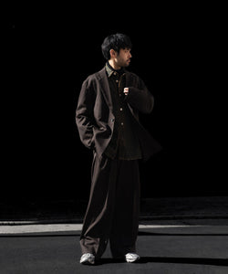 23日まで26SS WOOL GABARDINE ARMY JACKET ssstein / シュタイン】OVERSIZED SINGLE BREASTED JACKET (2/60 WOOL