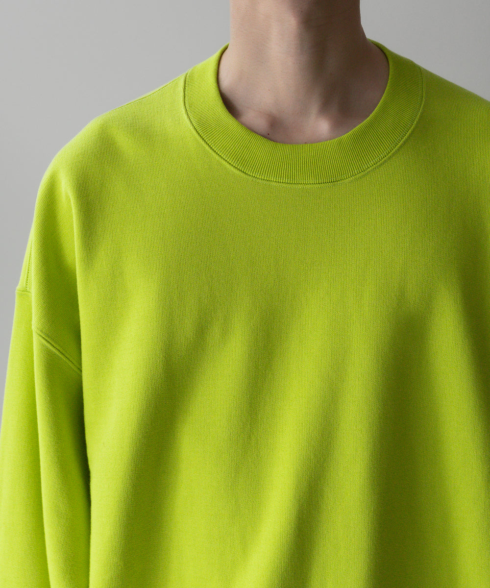 stein(シュタイン)の23AWコレクションOVERSIZED UNTWISTED YARN SWEAT LS のYELLOW