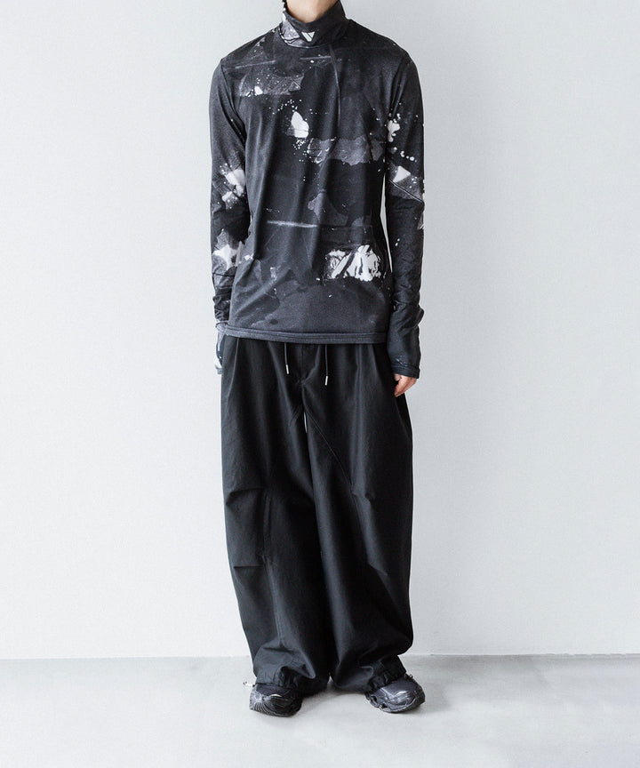 VEIN ヴェインのPRINTED COOLMAX STRETCH JERSEY VPW HIGH NECK L/S TEE - BLACKの公式通販サイトsession福岡セレクトショップ