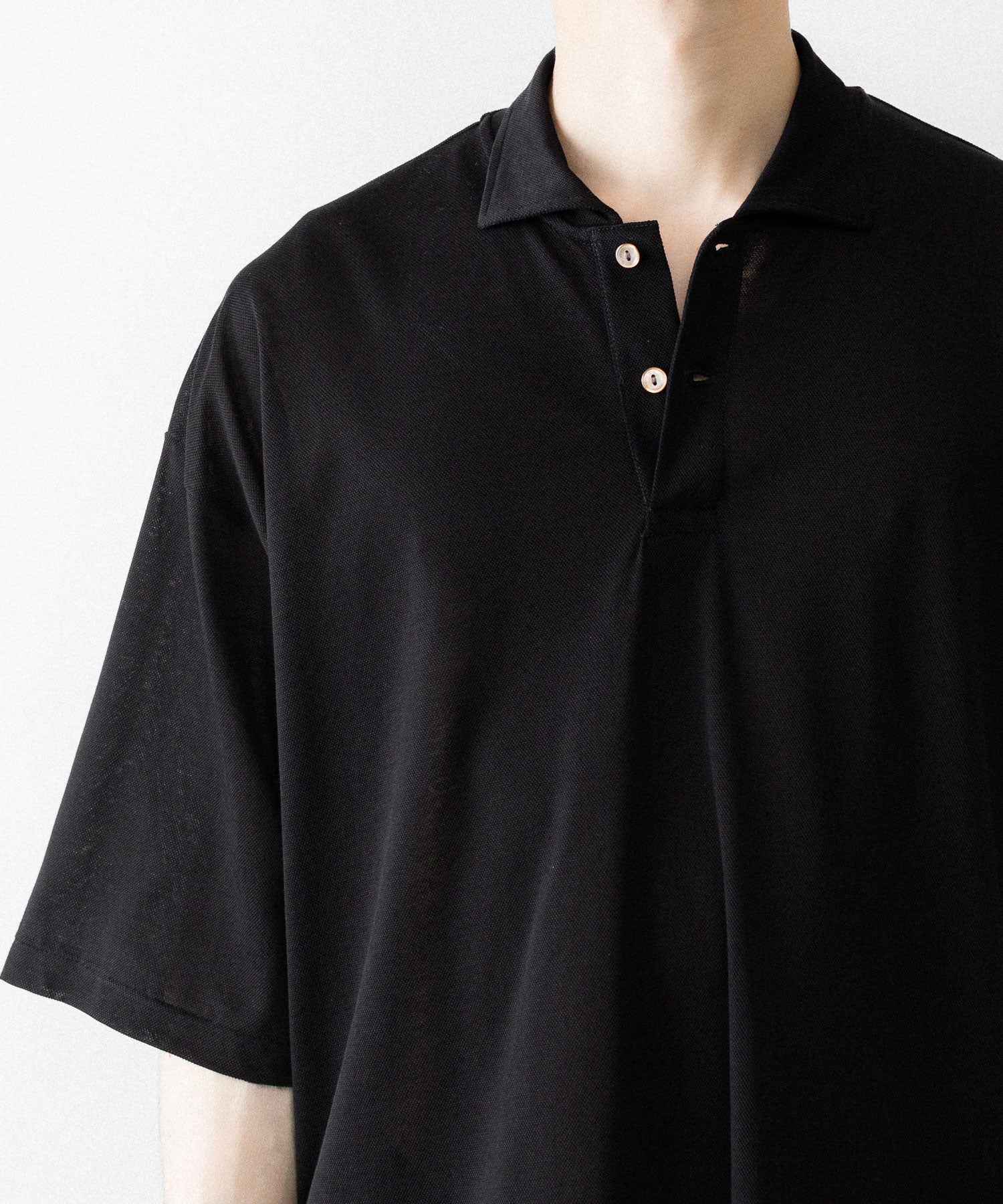 INTÉRIM/インテリム】 HIGH GAUGE SEA ISLAND PIQUE HYPER BIG POLO