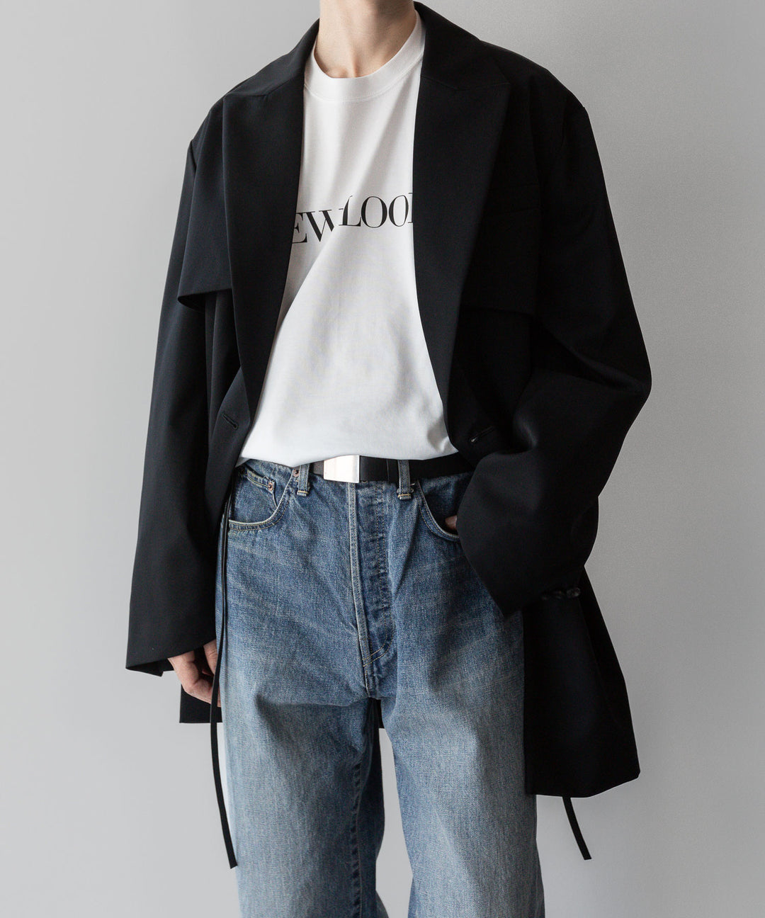 ssstein(シュタイン)の24AWコレクション OVERSIZED LAPELED COMBINATION JACKET - BLACK 公式通販サイトsession福岡セレクトショップ