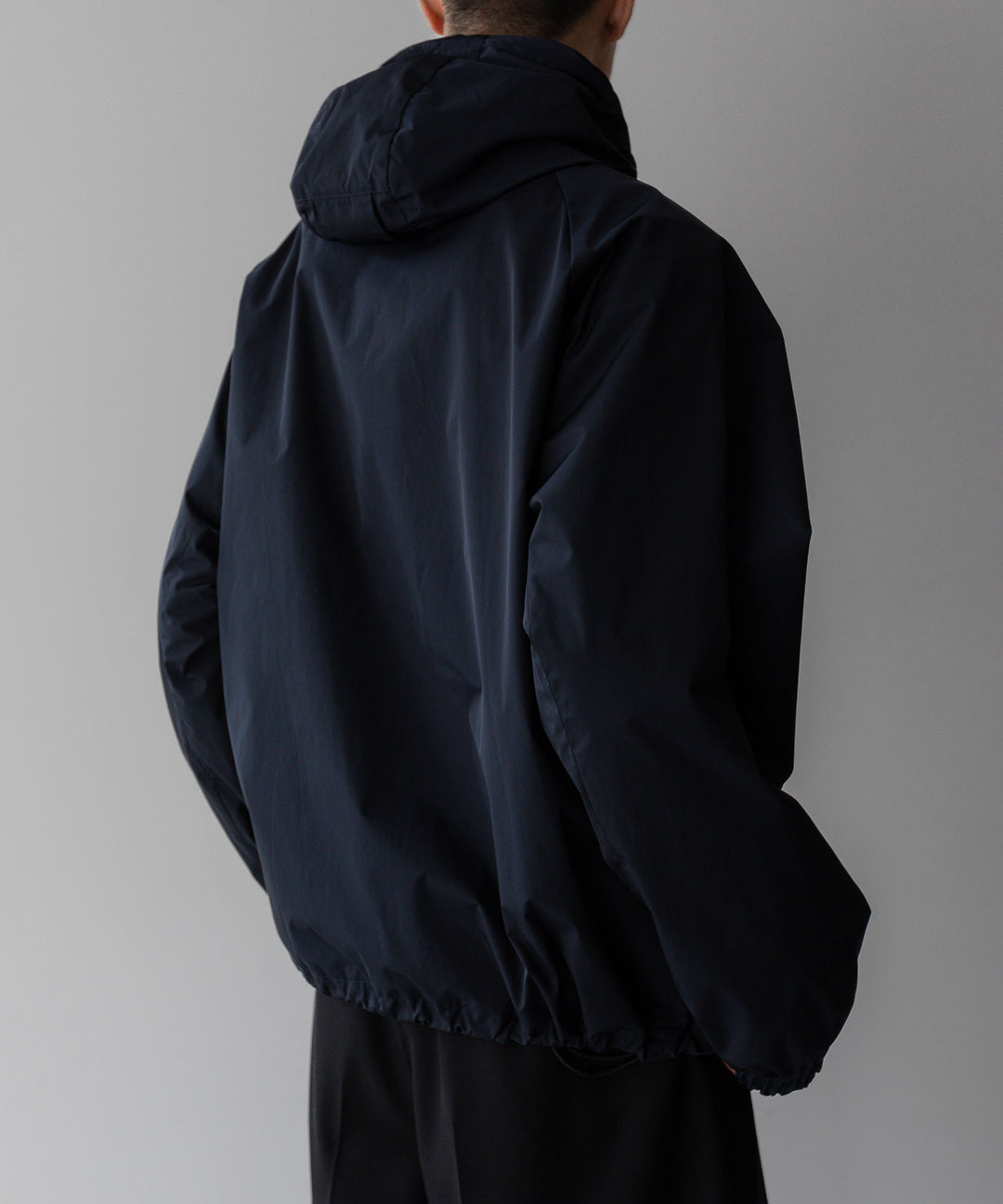 【stein】ssstein シュタインのNYLON TAFTA HOODED SHORT JACKETのDARK NAVY　 公式通販サイトsession福岡セレクトショップ