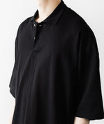 画像をギャラリービューアに読み込む, INTÉRIM - インテリムのHIGH GAUGE SEA ISLAND PIQUE HYPER BIG POLO SHIRTのBLACK公式通販サイトsession福岡セレクトショップ
