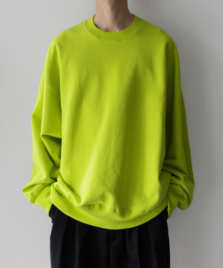 stein(シュタイン)の23AWコレクションOVERSIZED UNTWISTED YARN SWEAT LS のYELLOW