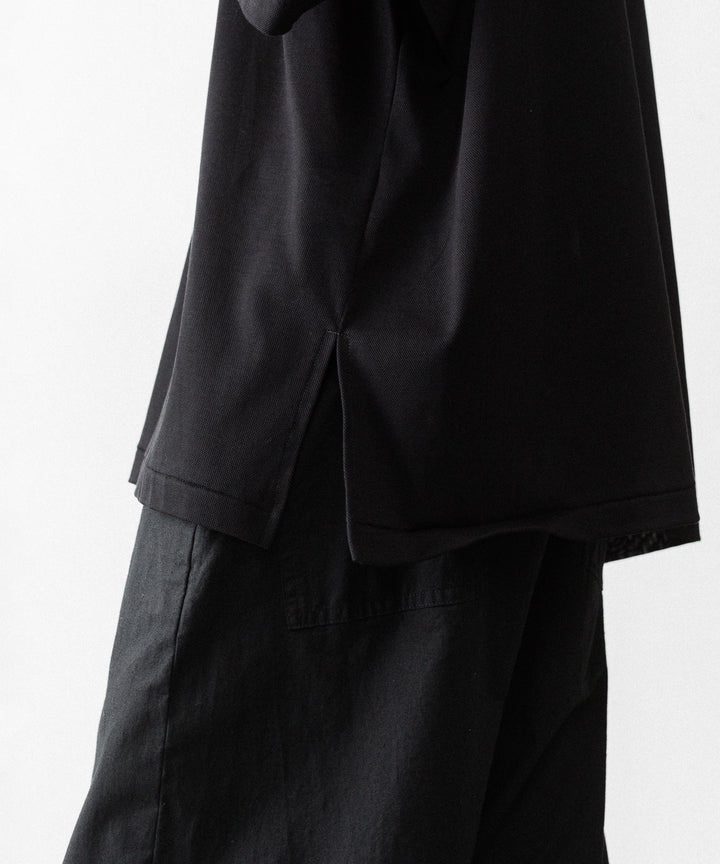 INTÉRIM - インテリムのHIGH GAUGE SEA ISLAND PIQUE HYPER BIG POLO SHIRTのBLACK公式通販サイトsession福岡セレクトショップ