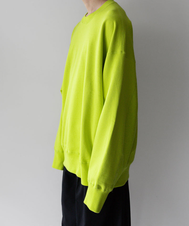 stein(シュタイン)の23AWコレクションOVERSIZED UNTWISTED YARN SWEAT LS のYELLOW