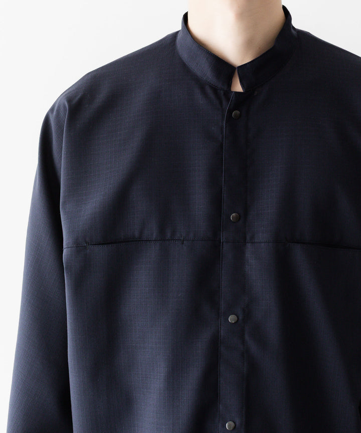 OPPOSE DUALITY オポーズデュアリティのMACKINAW SHIRT WOOLのBLACK 公式通販サイトsession福岡セレクトショップ