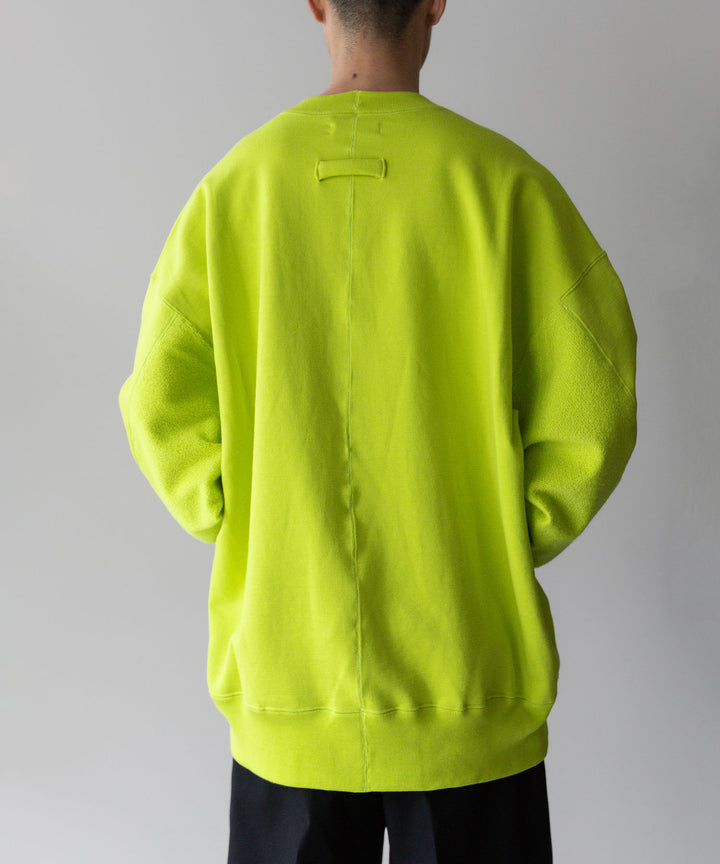 stein(シュタイン)の23AWコレクションOVERSIZED UNTWISTED YARN SWEAT LS のYELLOW