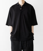 画像をギャラリービューアに読み込む, INTÉRIM - インテリムのHIGH GAUGE SEA ISLAND PIQUE HYPER BIG POLO SHIRTのBLACK公式通販サイトsession福岡セレクトショップ
