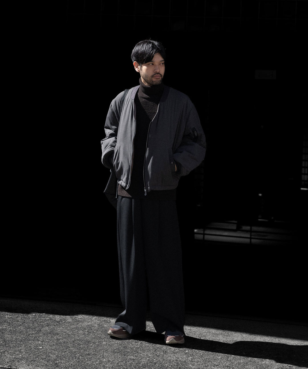 ANTHEM A アンセムエー PIGMENT AND DYE PUFFER MILITARY BLOUSONのDUSTY BLACK 公式通販サイトsession福岡セレクトショップ