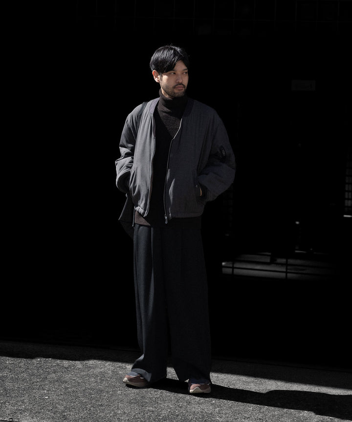 ANTHEM A アンセムエー PIGMENT AND DYE PUFFER MILITARY BLOUSONのDUSTY BLACK 公式通販サイトsession福岡セレクトショップ