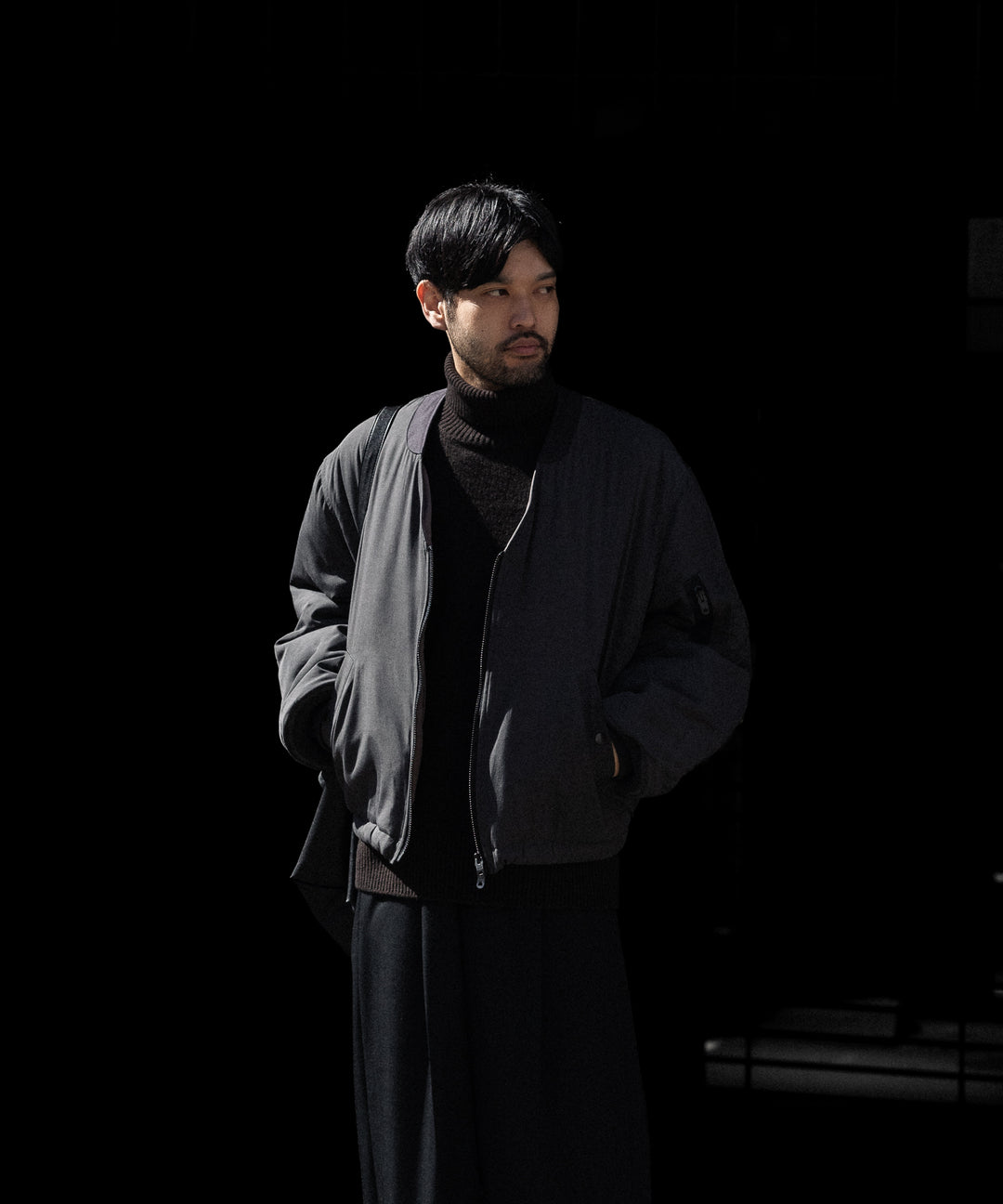 ANTHEM A アンセムエー PIGMENT AND DYE PUFFER MILITARY BLOUSONのDUSTY BLACK 公式通販サイトsession福岡セレクトショップ