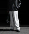 【ssstein】COTTON DOUBLE KNIT TWIST SEAM PANTS - TOP GREY