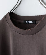 画像をギャラリービューアに読み込む, 【CODA】FADED GREY AGING DAMAGED LONG SLEEVE T-SHIRT - FADED GREY
