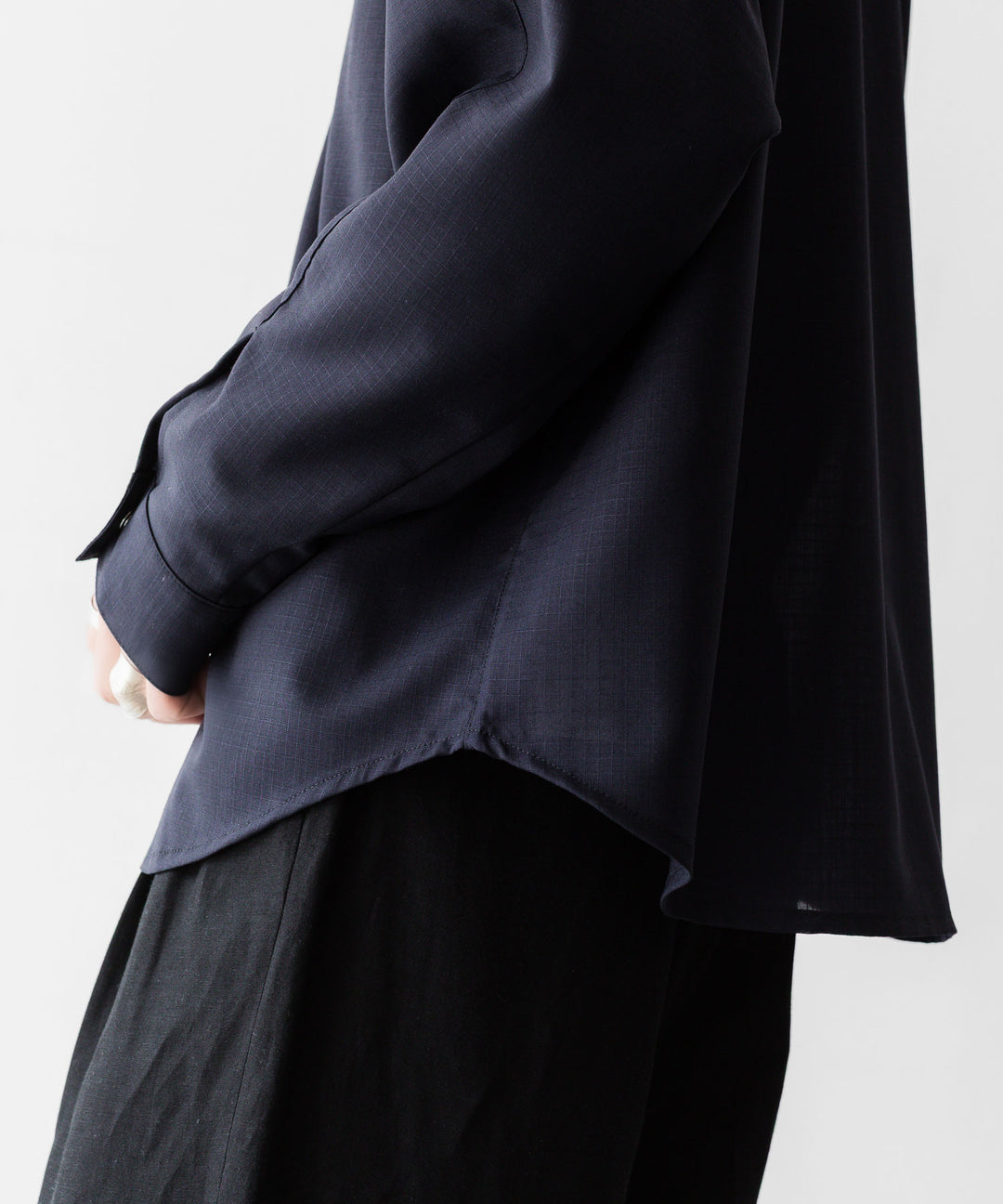 OPPOSE DUALITY オポーズデュアリティのMACKINAW SHIRT WOOLのBLACK 公式通販サイトsession福岡セレクトショップ