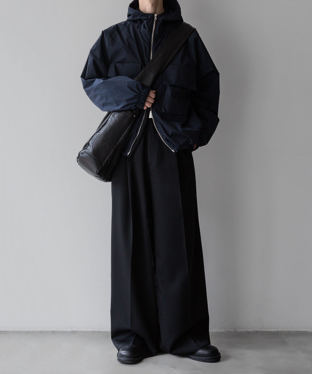 【stein】ssstein シュタインのNYLON TAFTA HOODED SHORT JACKETのDARK NAVY　 公式通販サイトsession福岡セレクトショップ