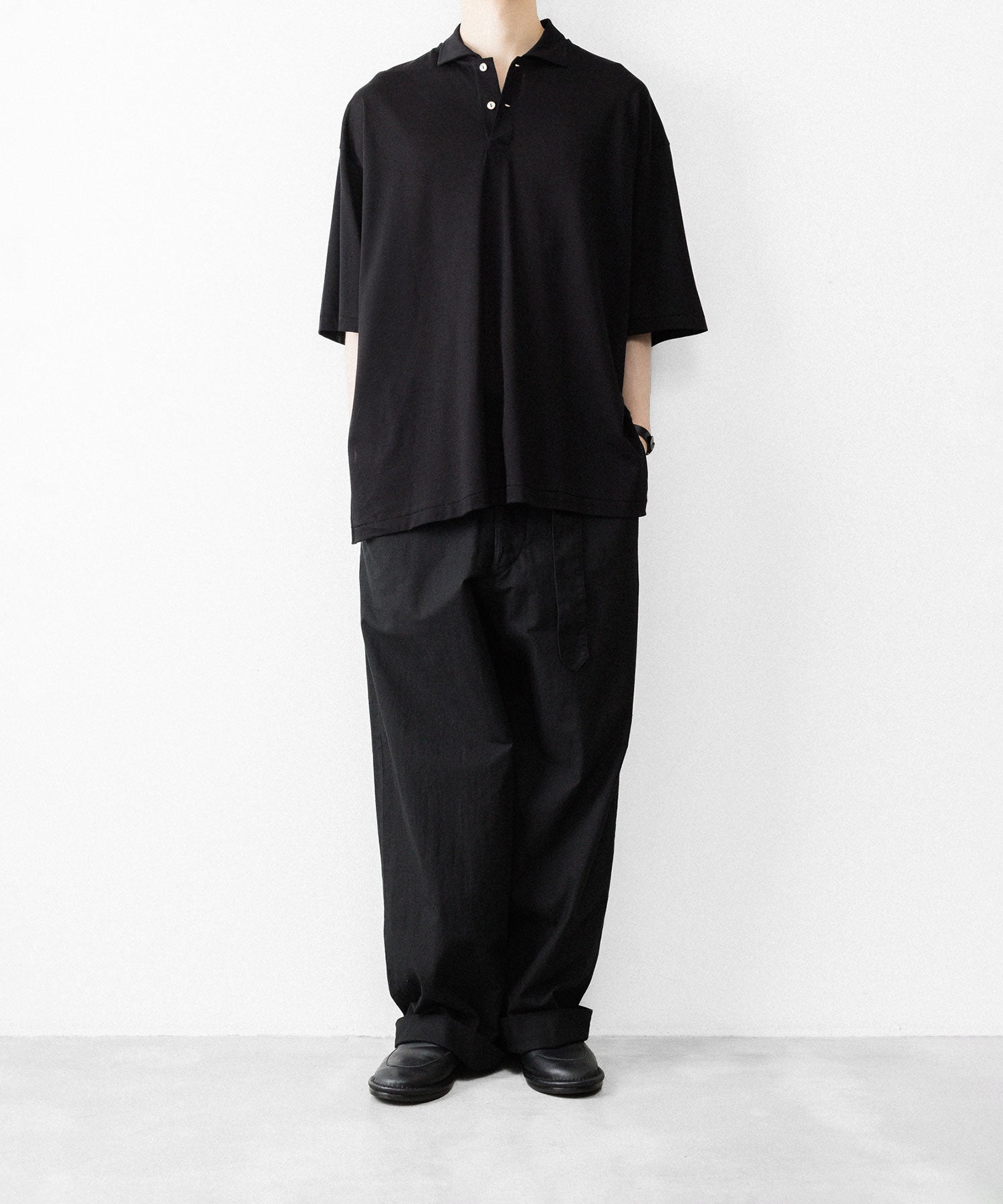 INTÉRIM/インテリム】 HIGH GAUGE SEA ISLAND PIQUE HYPER BIG POLO