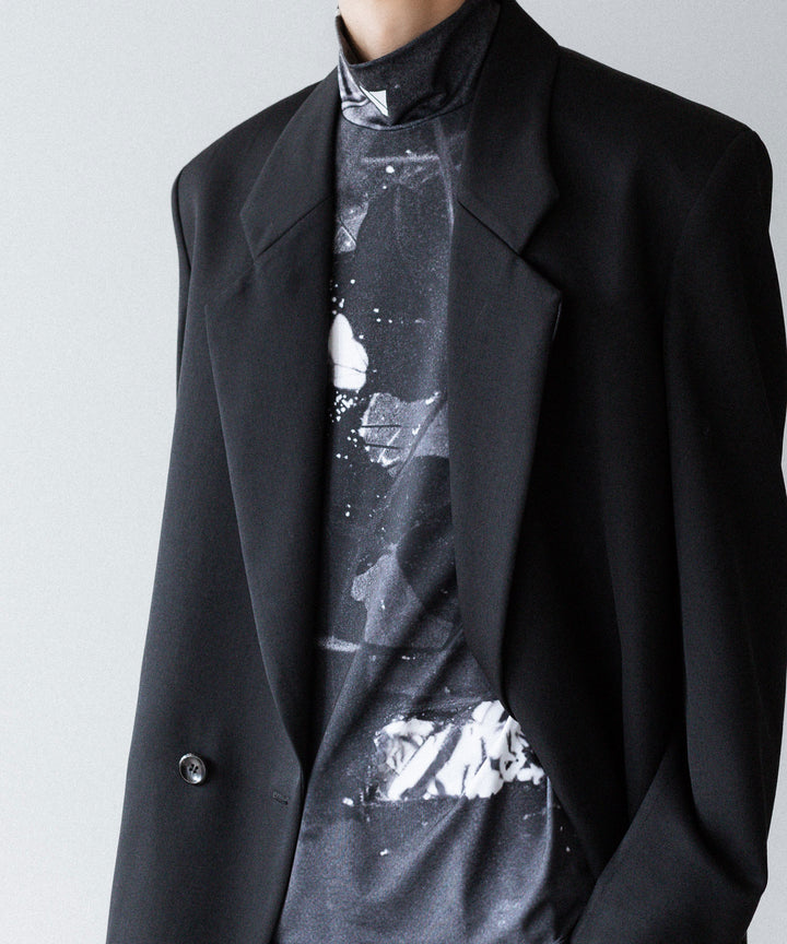 VEIN ヴェインのPRINTED COOLMAX STRETCH JERSEY VPW HIGH NECK L/S TEE - BLACKの公式通販サイトsession福岡セレクトショップ