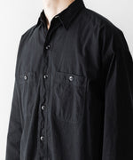 画像をギャラリービューアに読み込む, 【INTÉRIM】BLACK SURFAR GARMENT DYE HYPER BIG MIL WORK SHIRT TYPE2 - BLACK
