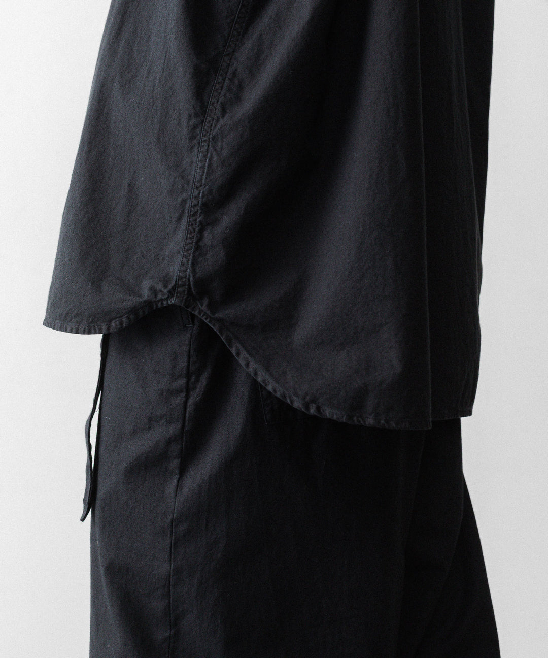 【INTÉRIM】BLACK SURFAR GARMENT DYE HYPER BIG MIL WORK SHIRT TYPE2 - BLACK