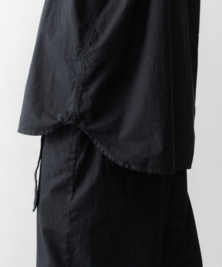 【INTÉRIM】BLACK SURFAR GARMENT DYE HYPER BIG MIL WORK SHIRT TYPE2 - BLACK