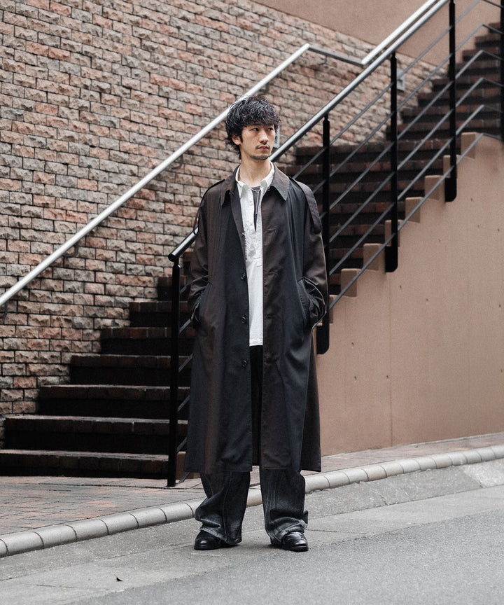 SUBLATIONS-サブレーションズのKIVULI PRINT LIGHT WEIGHT COATのDARK BROWN公式通販サイトsession福岡セレクトショップ