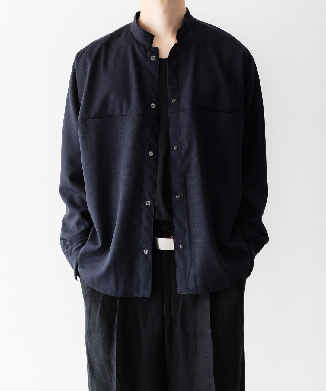 OPPOSE DUALITY オポーズデュアリティのMACKINAW SHIRT WOOLのBLACK 公式通販サイトsession福岡セレクトショップ