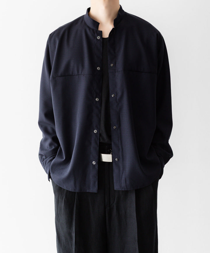 OPPOSE DUALITY オポーズデュアリティのMACKINAW SHIRT WOOLのBLACK 公式通販サイトsession福岡セレクトショップ
