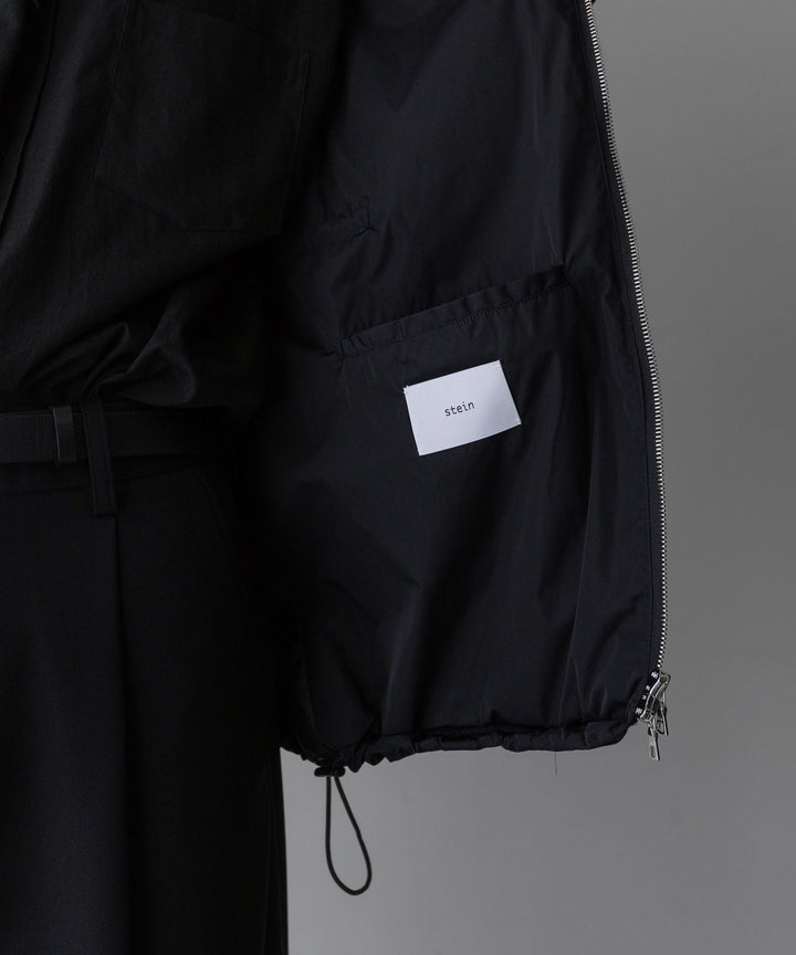 【stein】ssstein シュタインのNYLON TAFTA HOODED VESTのBLACK　 公式通販サイトsession福岡セレクトショップ