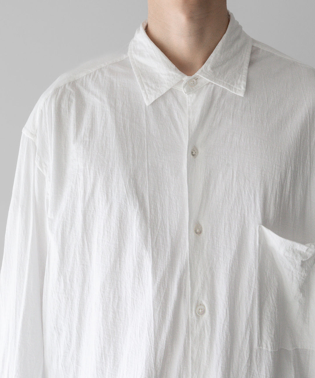 【KANEMASA PHIL.】24ss カネマサフィル 46G ARTISAN JERSEY SHIRT - WHITE sessionセッション福岡セレクトショップ 公式通販サイト