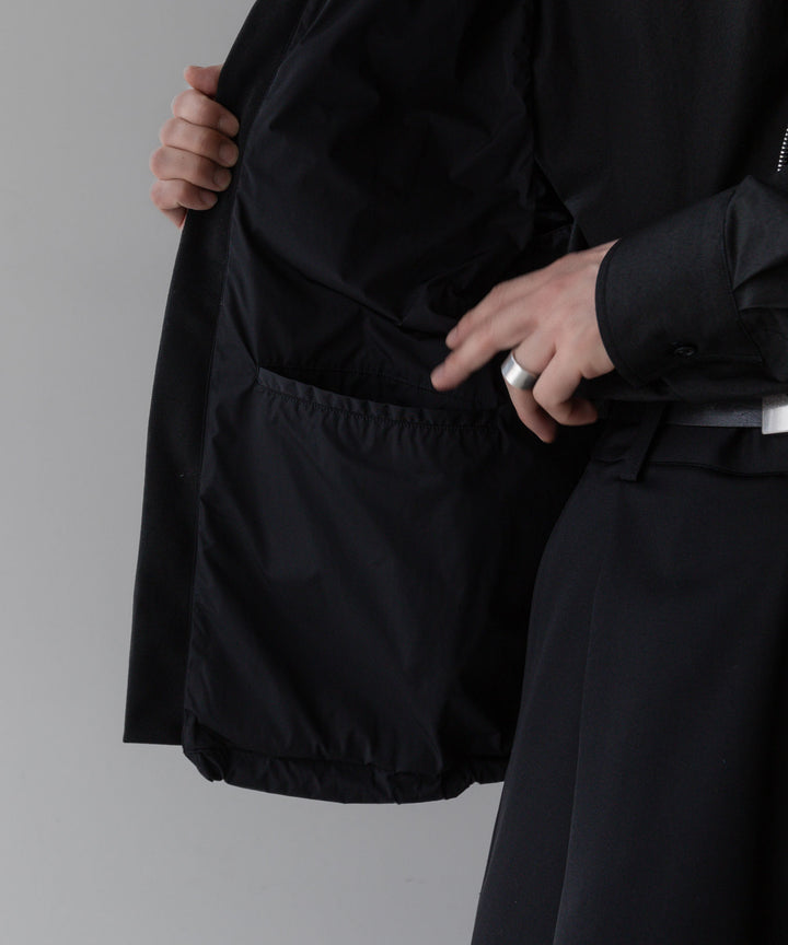 【stein】ssstein シュタインのNYLON TAFTA HOODED VESTのBLACK　 公式通販サイトsession福岡セレクトショップ