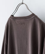 画像をギャラリービューアに読み込む, 【CODA】FADED GREY AGING DAMAGED LONG SLEEVE T-SHIRT - FADED GREY
