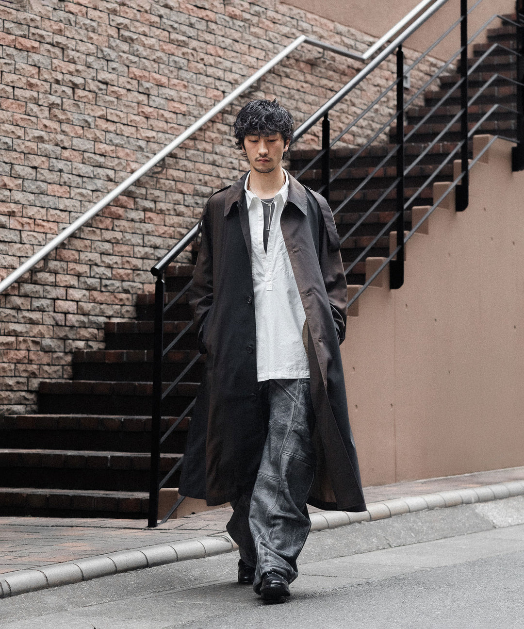SUBLATIONS サブレーションズのCRACKING COATED BANANA CUTTING PANTSのHEATHER GRAY BASE 公式通販サイトsession福岡セレクトショップ