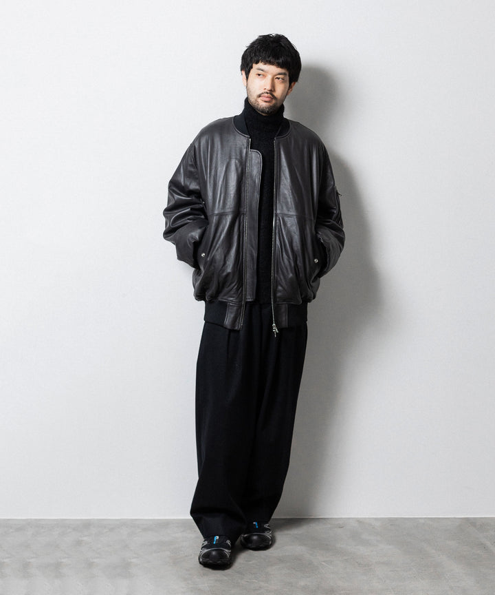 ssstein(シュタイン)の24AWコレクション LEATHER FLIGHT JACKET - BLACK 公式通販サイトsession福岡セレクトショップ