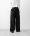 【REVERBERATE】TACKED TROUSERS-PL - BLACK