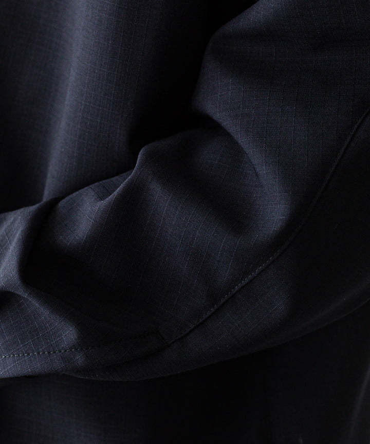 OPPOSE DUALITY オポーズデュアリティのMACKINAW SHIRT WOOLのBLACK 公式通販サイトsession福岡セレクトショップ