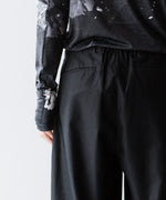 画像をギャラリービューアに読み込む, VEIN-ヴェインのCOTTON MOLESKIN 3D FILED TROUSERS のBLACK公式通販サイト　session福岡セレクトショップ
