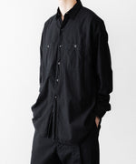 画像をギャラリービューアに読み込む, 【INTÉRIM】BLACK SURFAR GARMENT DYE HYPER BIG MIL WORK SHIRT TYPE2 - BLACK

