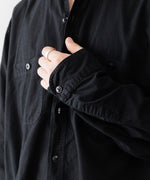 画像をギャラリービューアに読み込む, 【INTÉRIM】BLACK SURFAR GARMENT DYE HYPER BIG MIL WORK SHIRT TYPE2 - BLACK
