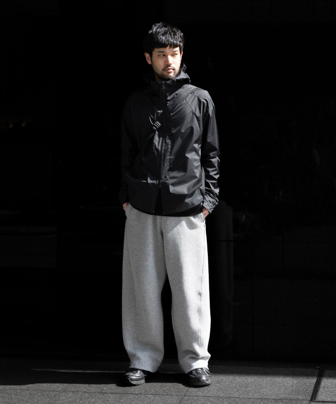 OPPOSE DUALITY-オポーズデュアリティのSHORT PARKA 3L NYLONのBLACK 公式通販サイトsession福岡セレクトショップ